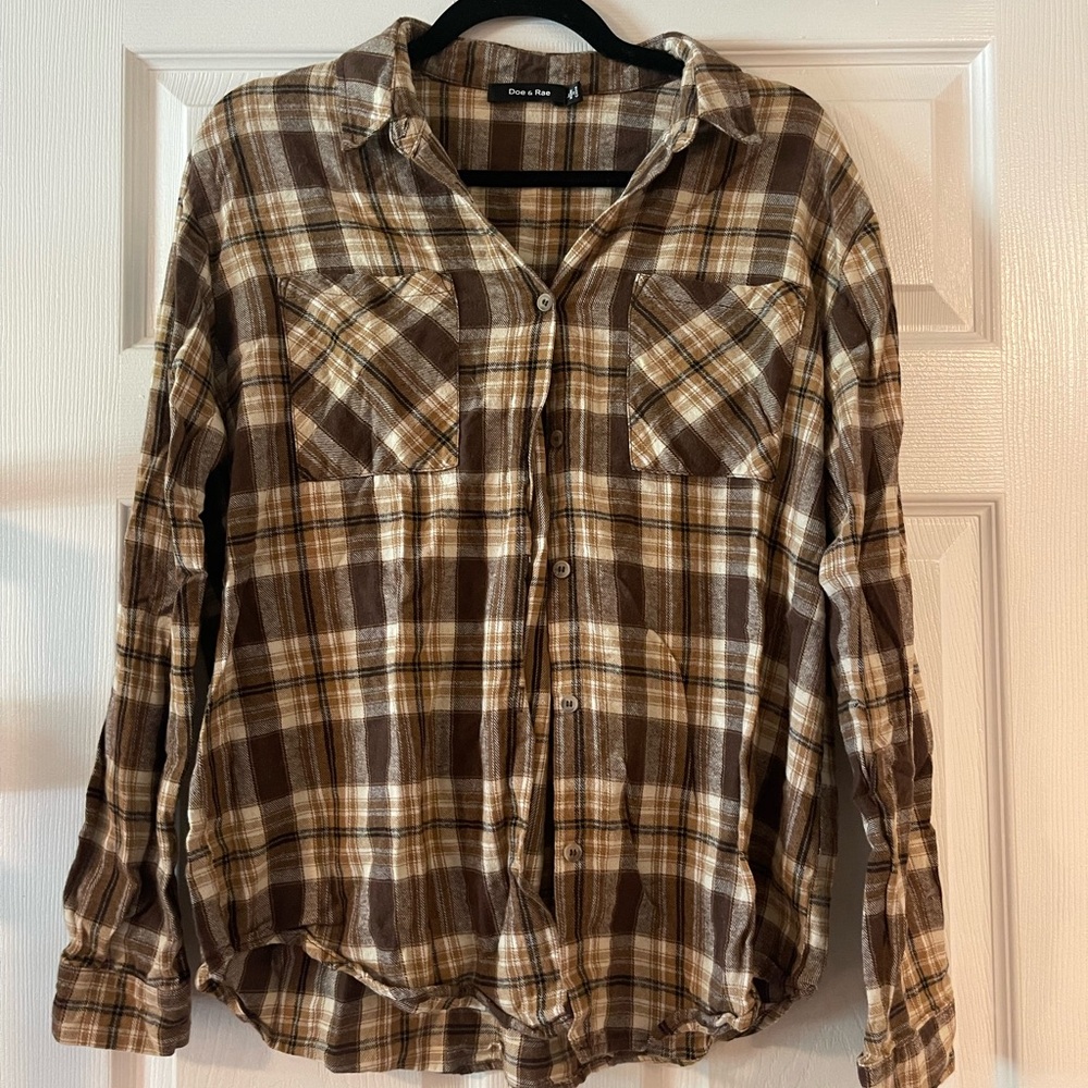 Doe Rae Brown Flannel